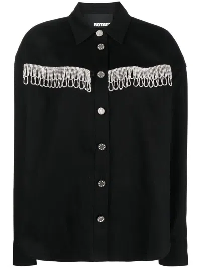 ROTATE BIRGER CHRISTENSEN ROTATE BIRGER CHRISTENSEN TWILL OVERSIZED SHIRT