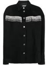 Rotate Birger Christensen Rotate Birgerchristensen Twill Oversized Shirt In Black