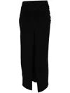 Rotate Birger Christensen Rotate Birgerchristensen Twisted Skirt In Black
