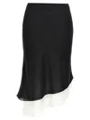Rotate Birger Christensen Layered Asymmetric Hem Skirt