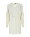 Rotate Birger Christensen Rotate Sequin Embroidered Wrap Dress