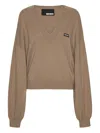 Rotate Birger Christensen Sweater Rotate Woman Color Beige In Brown