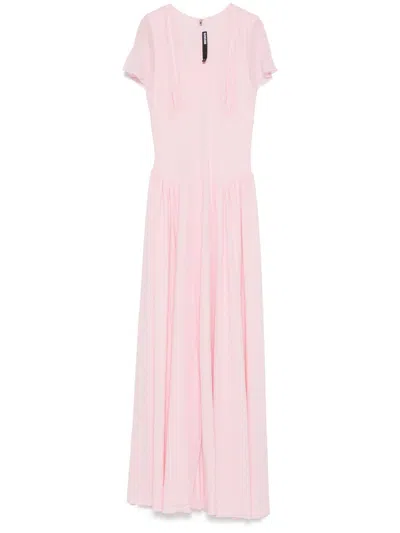 ROTATE BIRGER CHRISTENSEN V-NECK MAXI DRESS