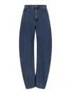 Rotate Birger Christensen Vaqueros Rectos - Azul In Azul