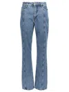 Rotate Birger Christensen Rotate Sunday Womens Medium Blue Denim Regular-fit High-rise Recycled-denim Jeans