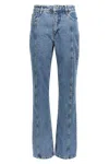 Rotate Birger Christensen Rotate Sunday Womens Medium Blue Denim Regular-fit High-rise Recycled-denim Jeans In Blue