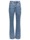 Rotate Birger Christensen Rotate Sunday Womens Medium Blue Denim Regular-fit High-rise Recycled-denim Jeans In Blue