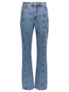 Rotate Birger Christensen Rotate Sunday Womens Medium Blue Denim Regular-fit High-rise Recycled-denim Jeans In Blue