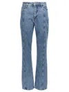 Rotate Birger Christensen Rotate Sunday Womens Medium Blue Denim Regular-fit High-rise Recycled-denim Jeans