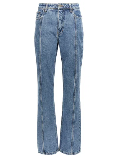 ROTATE BIRGER CHRISTENSEN VELCRO LOGO JEANS BLUE