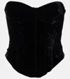 Rotate Birger Christensen Velvet Bustier In Black