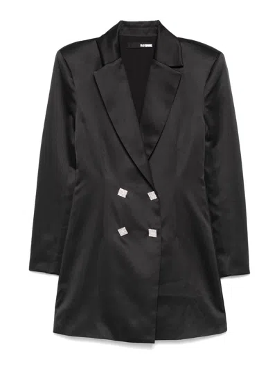 Rotate Birger Christensen Rotate Tailored Double-breasted Blazer Dress In Black