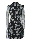 Rotate Birger Christensen Short Dress With Long Sleeves In Black