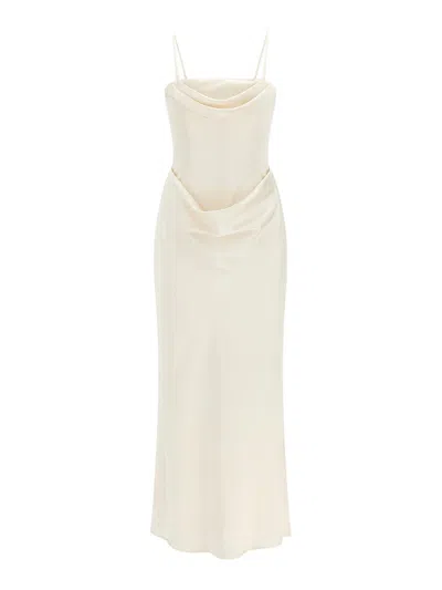 Rotate Birger Christensen Vestido Largo - Blanco