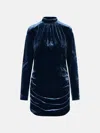 Rotate Birger Christensen 'vilma' Dress In Blue Silk Blend In Blue