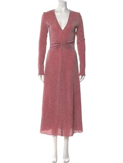 Pre-owned Rotate Birger Christensen V-neck Long Dress