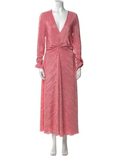 Pre-owned Rotate Birger Christensen V-neck Long Dress