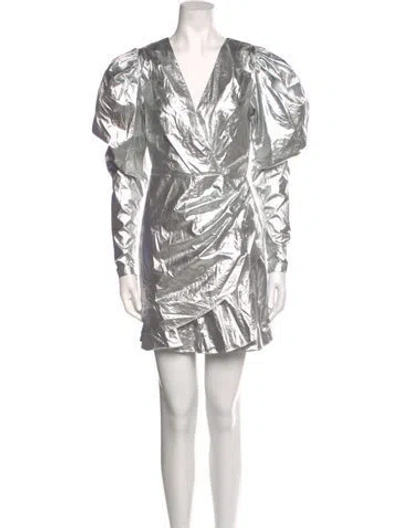 Pre-owned Rotate Birger Christensen V-neck Mini Dress