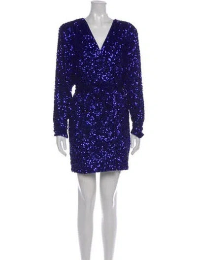 Pre-owned Rotate Birger Christensen V-neck Mini Dress W/ Tags