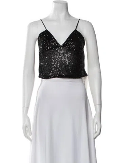 Pre-owned Rotate Birger Christensen V-neck Sleeveless Crop Top W/ Tags In White