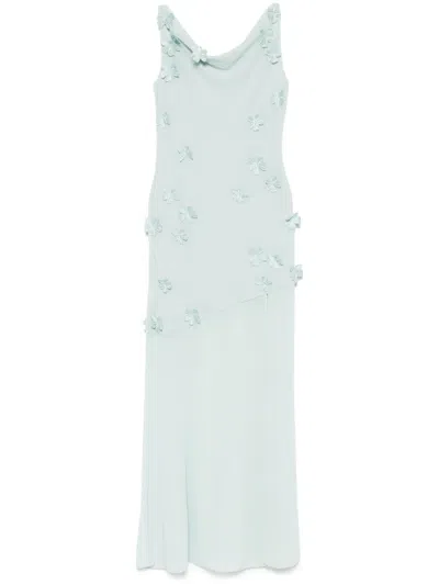 ROTATE BIRGER CHRISTENSEN WATERFALL MAXI DRESS