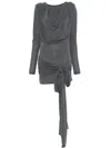 Rotate Birger Christensen Mini Waterfall Dress In 灰色