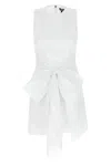 Rotate Birger Christensen Bow Mini Dress In White