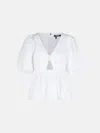 Rotate Birger Christensen White Cotton Blouse In White
