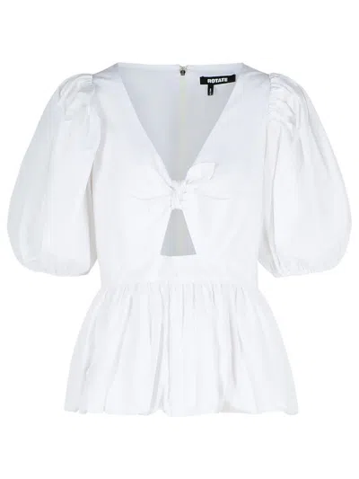 ROTATE BIRGER CHRISTENSEN ROTATE BIRGER CHRISTENSEN WHITE COTTON BLOUSE