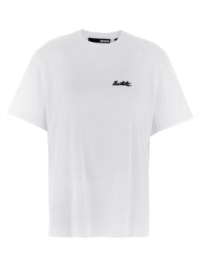 ROTATE BIRGER CHRISTENSEN WHITE HEAVY OVERSIZED T-SHIRT