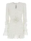 Rotate Birger Christensen Egret Dress In White