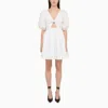 ROTATE BIRGER CHRISTENSEN ROTATE BIRGER CHRISTENSEN | WHITE MINI DRESS WITH PUFF SLEEVES