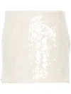 Rotate Birger Christensen White Mini-skirt With Sequins In White