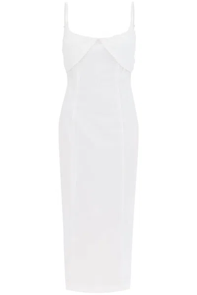 Rotate Birger Christensen White Ruffle Midi Dress For Women