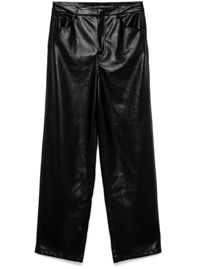 Rotate Birger Christensen Wide Leg 5 Pocket Pants Clothing In Black