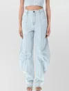 Rotate Birger Christensen Denim Stud Bandeau Top