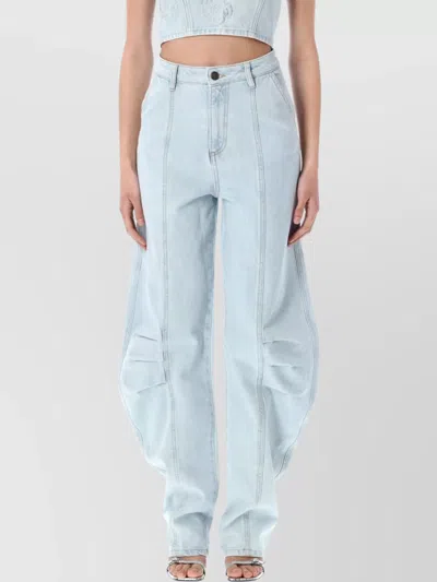 ROTATE BIRGER CHRISTENSEN WIDE LEG CARGO DENIM PANT