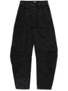 Rotate Birger Christensen Wide-leg Jeans In Recycled Cotton With Zebra Print
