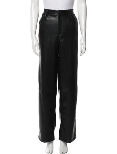 Pre-owned Rotate Birger Christensen Wide Leg Pants In Black