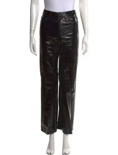 Pre-owned Rotate Birger Christensen Wide Leg Pants In Black
