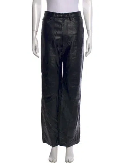 Pre-owned Rotate Birger Christensen Wide Leg Pants In Black