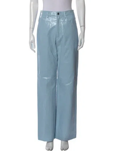 Pre-owned Rotate Birger Christensen Wide Leg Pants In Blue