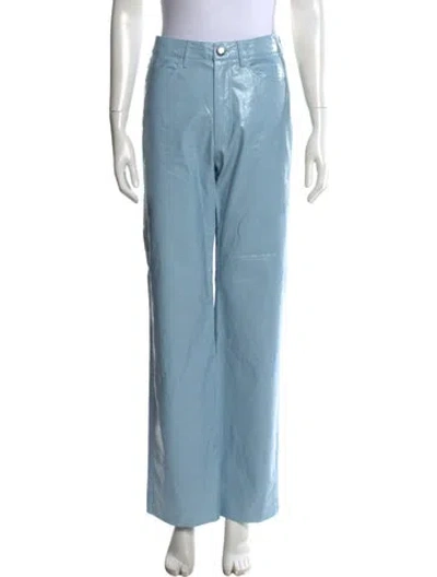 Pre-owned Rotate Birger Christensen Wide Leg Pants In Blue