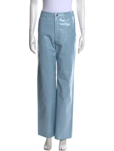 Pre-owned Rotate Birger Christensen Wide Leg Pants In Blue