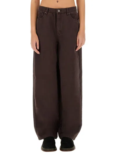Rotate Birger Christensen Wide Leg Pants In Brown