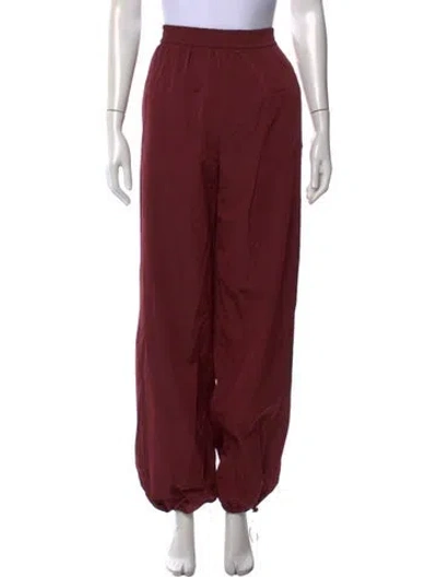 Pre-owned Rotate Birger Christensen Wide Leg Pants In Burgundy