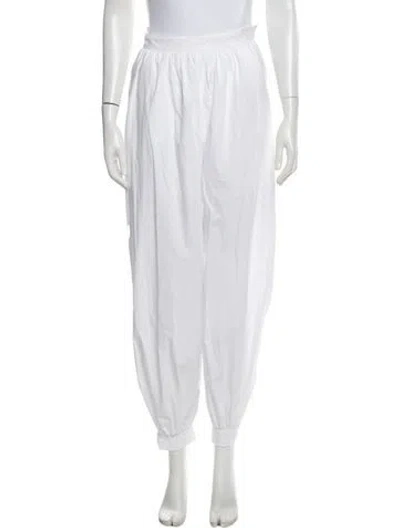 Pre-owned Rotate Birger Christensen Wide Leg Pants In White