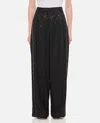 Rotate Birger Christensen Wide Pants With Sequins. In Black