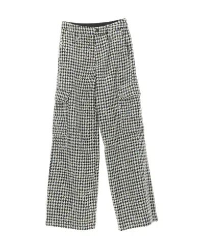 Rotate Birger Christensen Wide-legged Casual Pants In Gray