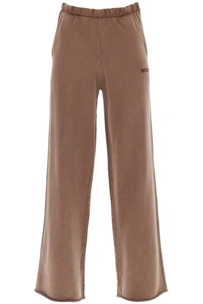 Rotate Birger Christensen Wide-legged Sports Trousers In Brown